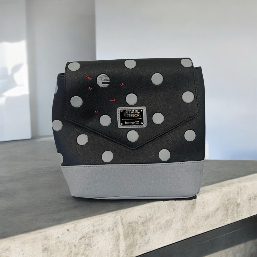 *SOLD* Loungefly Star Wars Death Star Polka Dot Mini Backpack